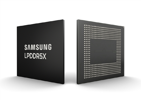 삼성전자가 개발한 LPDDR5X 제품 이미지.[사진=삼성전자]