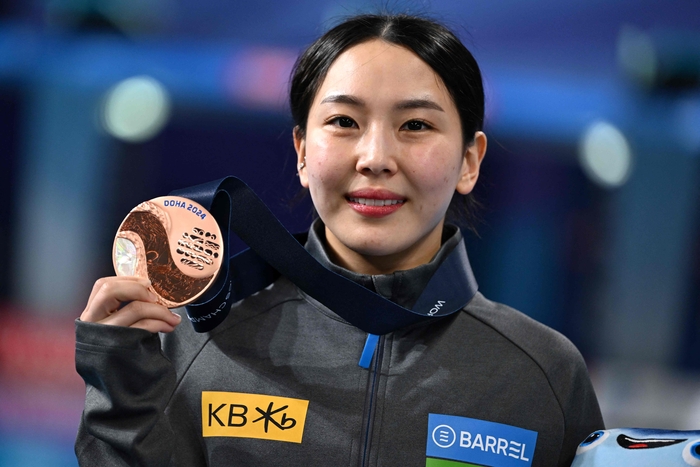 <b>김수지</b>, 세계선수권 <b>다이빙</b> 여자 3ｍ 동메달[화보]