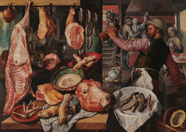 16세기 네덜란드 화가 요아힘 베케라르가 정육점의 풍경을 담은 ‘The Butcher’s Shop’.