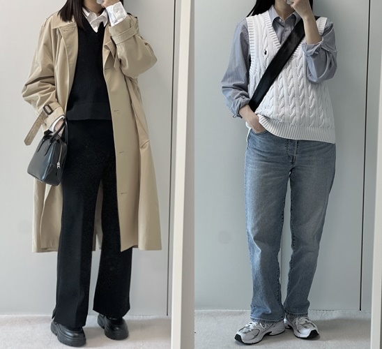 ‘미니멀 리스트’ 윤하정씨(가명)는 자신의 블로그(@jungaring_log)에 출근룩을 콘셉트로 하는 ‘캡슐 옷장’을 연재 중이다. 주로 셔츠, 코트, 원피스와 같은 기본 의상으로 손쉽게 따라 할 수 있는 코디법을