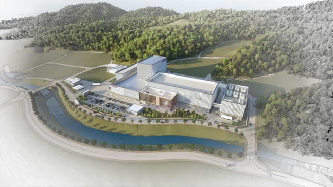 Architectural rendering of the Merck Bioscience Production Center being established in Daejeon. Provided by Daejeon City
