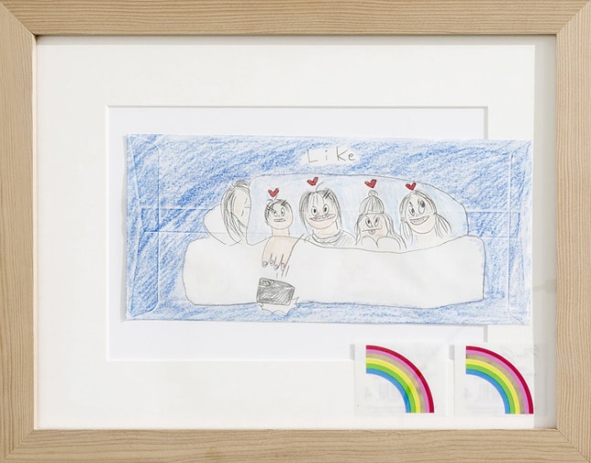 신민‘세미(世美) 시리즈 10’(2022),혼합재료,25.7cm×32.7cm.쾨닉 서울 제공