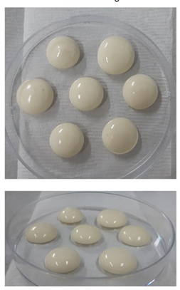 Cookie dough made by KAIST researchers using microbial-derived egg substitute. Provided by KAIST