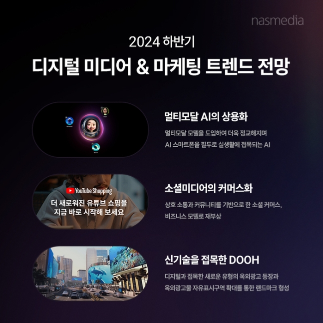나스미디어 2024년 하반기 트렌드 전망.