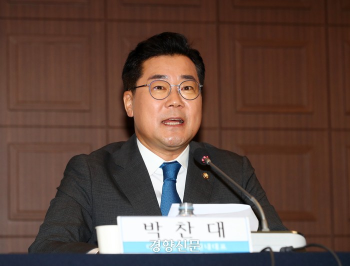 <b>박찬대</b> “채 상병 특검법 ‘제3자 추천안’ 수용 가능”