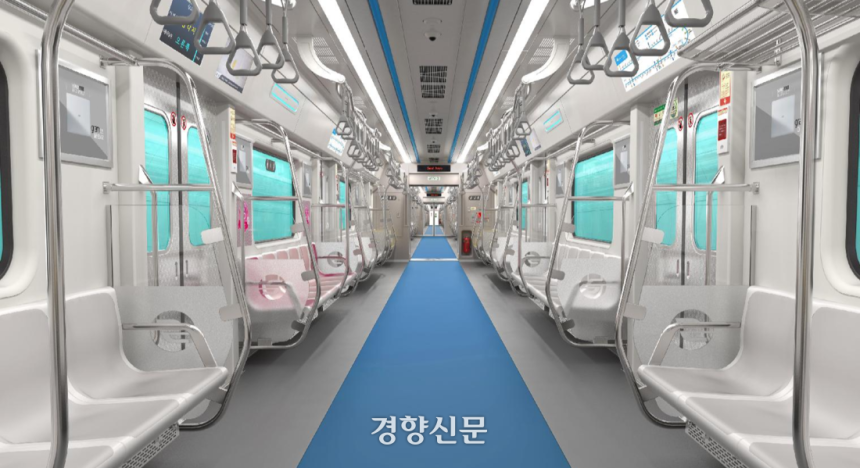 서울지하철 4호선 내부.경향DB
