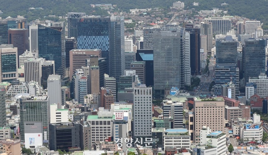 대기업 본사가 밀집한 서울 종로구 일대.경향신문 자료사진