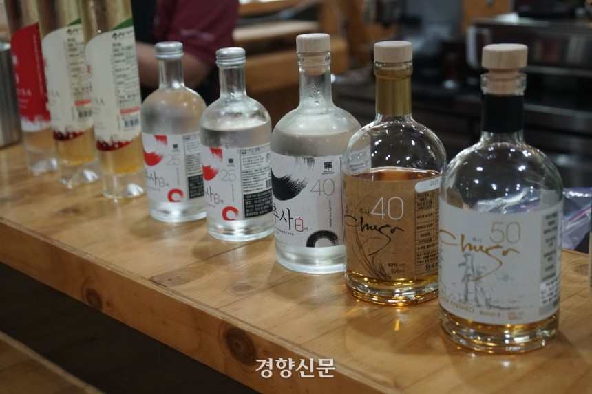 ‘추사’의 대표 제품들.노정연 기자