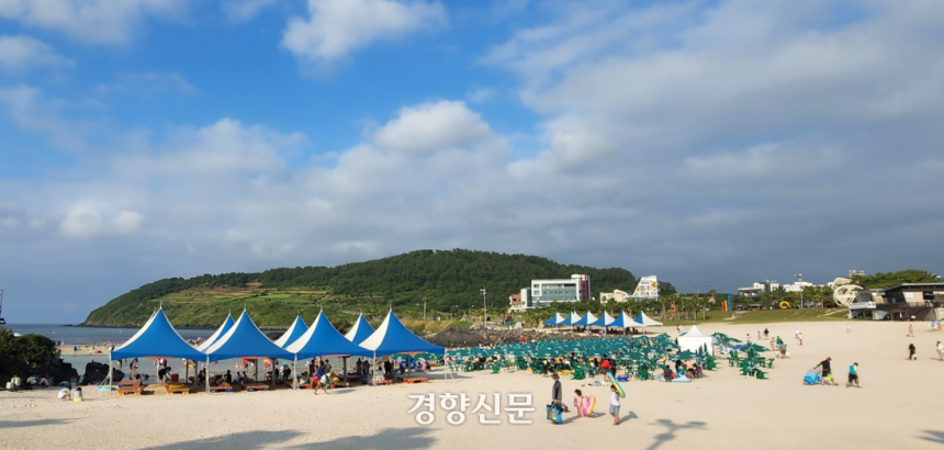 제주 함덕 해수욕장.박미라 기자