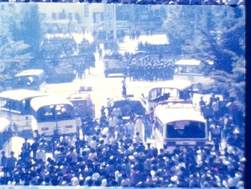 1980년 5월21일 계엄군의 발포 직전 시민이 촬영한 광주 금남로. 5·18기록관 제공