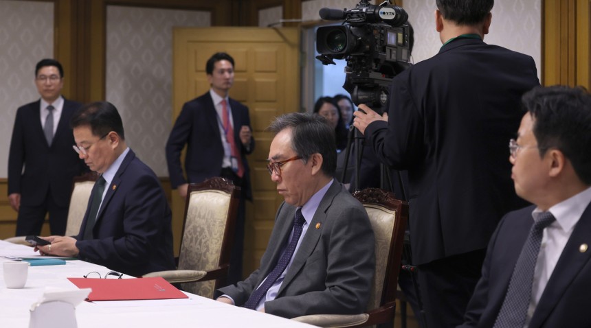 조태열 외교부 장관이 지난 5월7일 오전 경제안보전략 간담회에 참석해 있다. 대통령실사진기자단