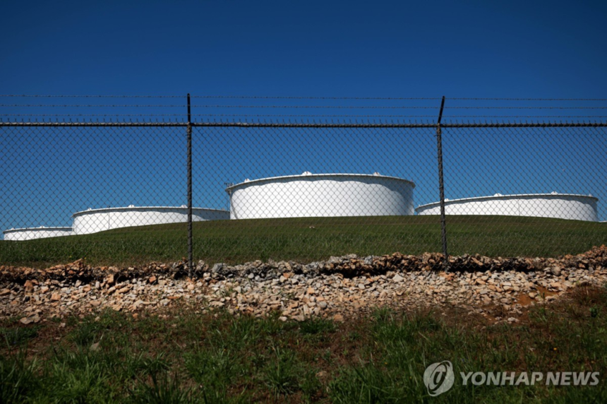 미국 오클라호마주 쿠싱에 위치한 원유 저장 시설. 연합뉴스