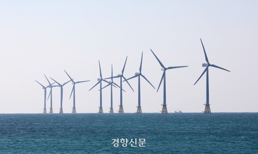 제주 탐라해상풍력발전단지. 강윤중 기자