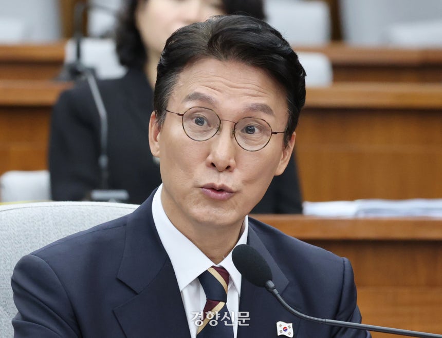 김민석 국무총리 후보자가 25일 국회에서 열린 인사청문회에서 의원질의에 답하고 있다. 박민규 선임기자