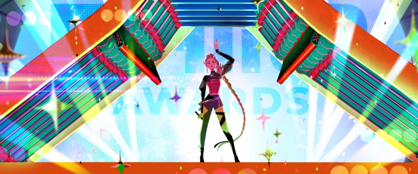 셀린 킴이 경향신문을 통해 공개한 <케이팝 데몬 헌터스>의 작업물.