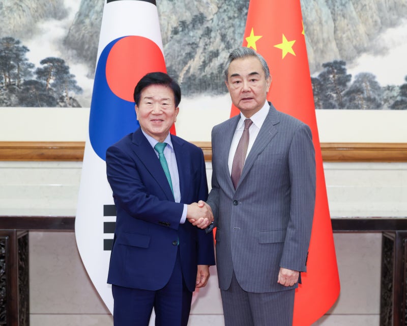 중국 상무부장, 특사단에 “대한국 무역 적자 기쁘게 생각”