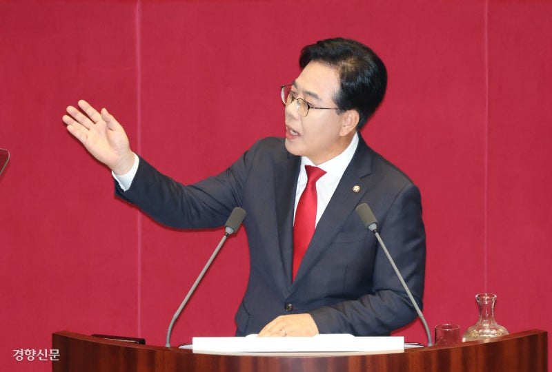 송언석 “지난 100일 혼용무도의 시간…손에 든 망치 내려놓으라”