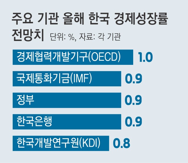 추경 효과…IMF, 올해 한국 성장률 0.9%로 소폭 상향