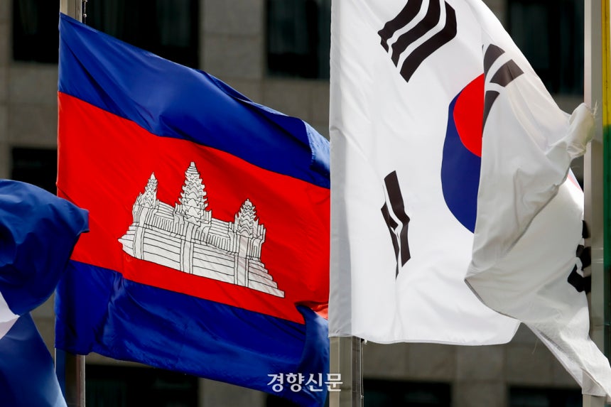 지난 14일 서울 중구 주한 캄보디아 대사관 앞 모습. 문재원 기자