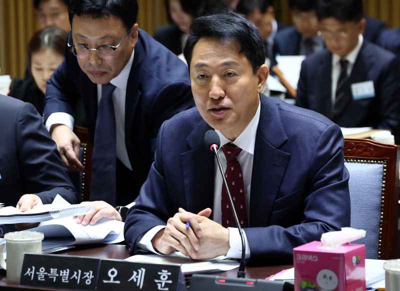<b>오세훈</b> “정부 ‘10.15 <b>부동산 대책</b>’ 발표 직전 일방통보 받았다”
