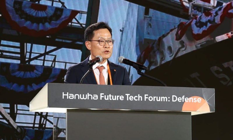 손재일 한화에어로 대표 “방위 기술, 도발 아닌 보호 위한 것”