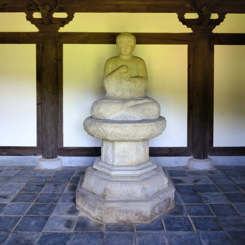 국가지정문화유산 보물로 지정 예고된‘임실 진구사지 석조비로자나불좌상.국가유산청 제공