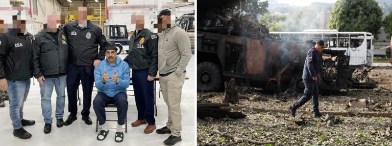 미, 한밤중 항공기 150대 동시 급습…작전 2시간여 만에 마두로 생포