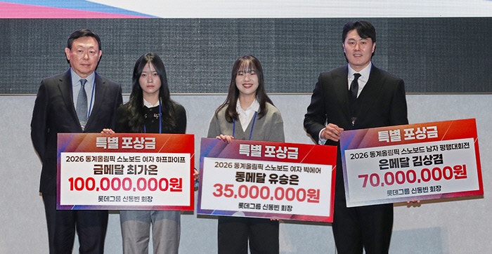 신동빈 롯데그룹 회장, 동계올림픽 선수 격려