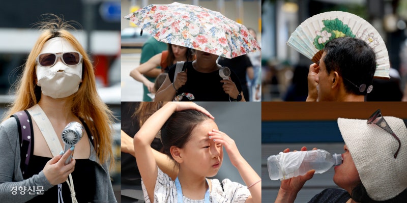 서울 전역 사상 첫 폭염중대경보…체감온도 40도 육박