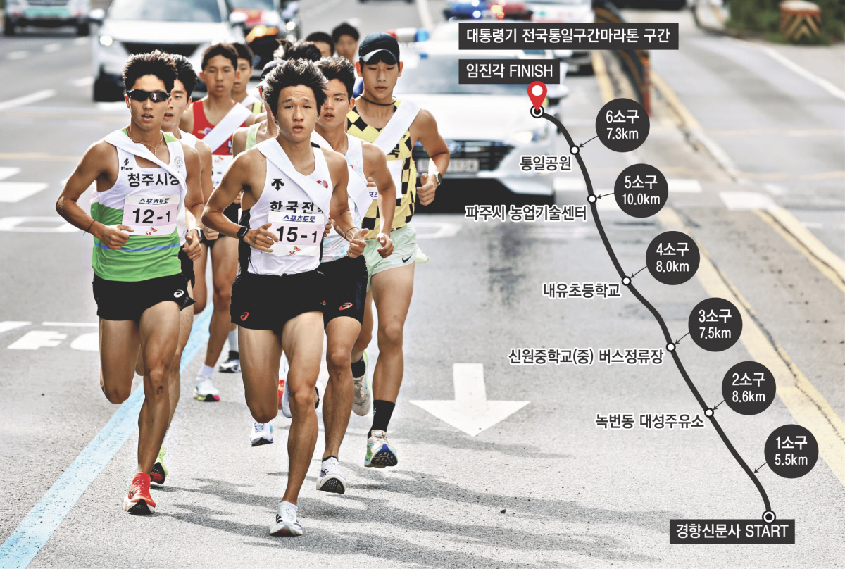 힘차게, 통일로…한국 마라톤의 미래가 달린다