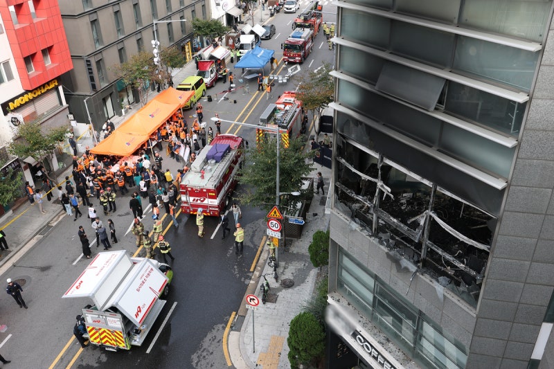 강남 한복판 신명·한양빌딩 덮친 화재, 경찰 '방화 혐의' 포착 수사