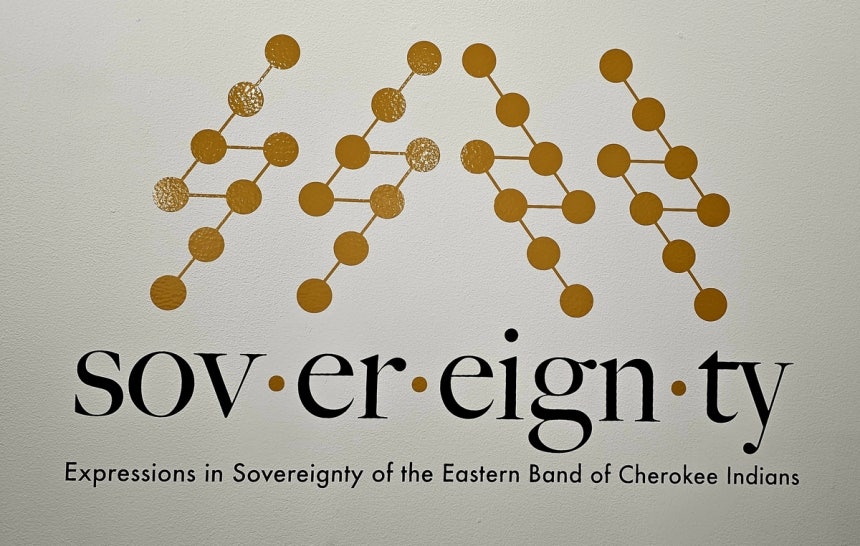 체로키 박물관에는 ‘주권’이라는 글씨가 크게 쓰여 있다. 손호철 제공