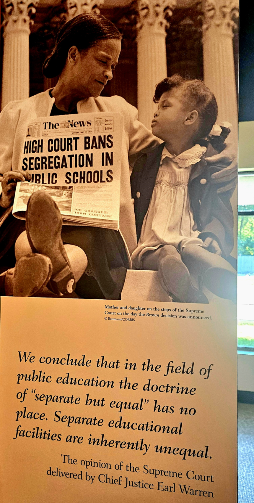 리틀록 센트럴고등학교 박물관에 전시된 학교 인종 분리 정책 폐지 투쟁 관련 사진. 손호철 제공