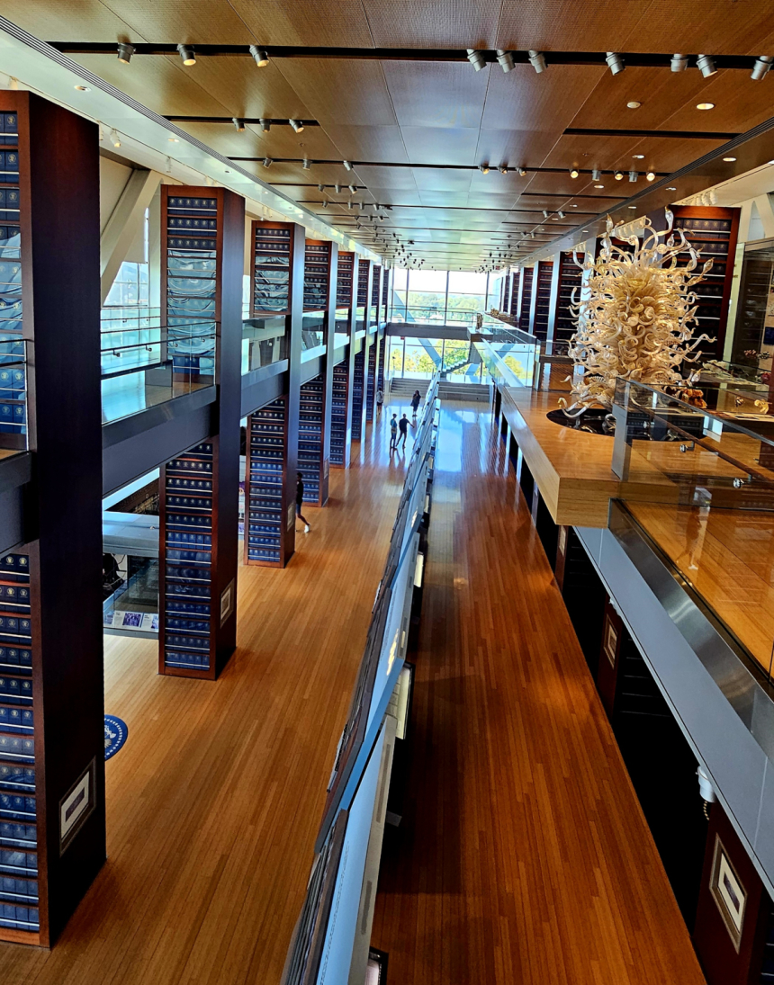 빌 클린턴 전 미국 대통령 기념관의 내부. 손호철 제공