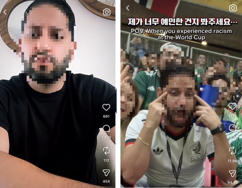 Mexican guild chief apologizes for racist 'slant-eye' gesture at World Cup