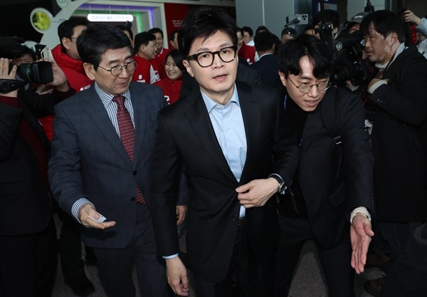 <b>한동훈</b> '이재명 기자회견'에 "아무 말이나 막 하신 듯"