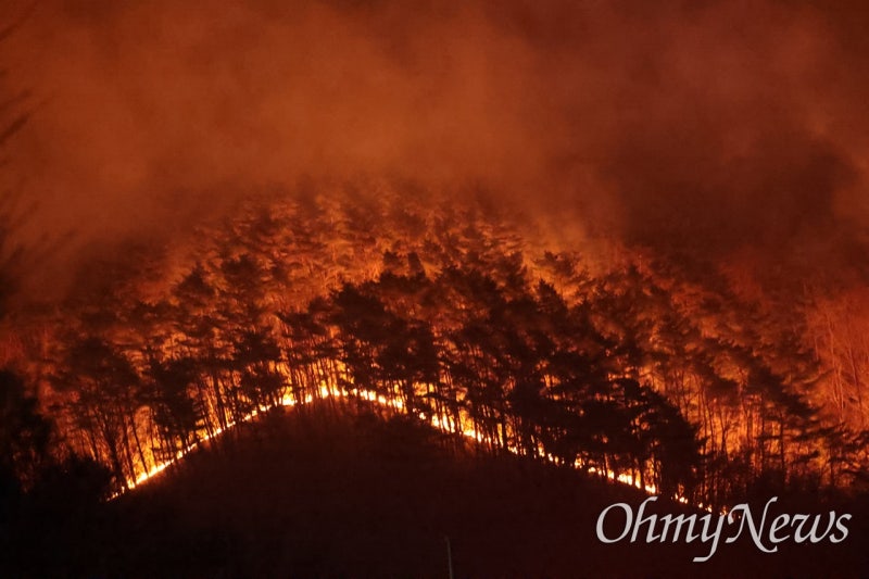[사진] "<b>지리산</b>이 불타고 있다", <b>산청</b> <b>산불</b> 이레째