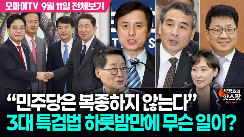 박지원 "민주당은 복종하지 않는다"... 3대 특검법 하룻밤만에 무슨 일...