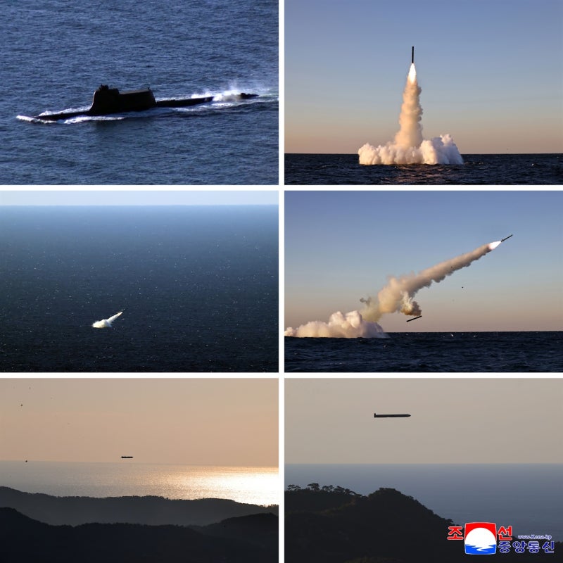 <b>북한</b>, 동해에서 잠수함<b>발사</b> <b>전략순항미사일</b> 2종 <b>시험발사</b>