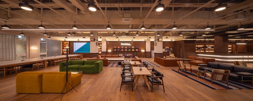 팩토리얼 성수 지하 업무 공간./이지스자산운용