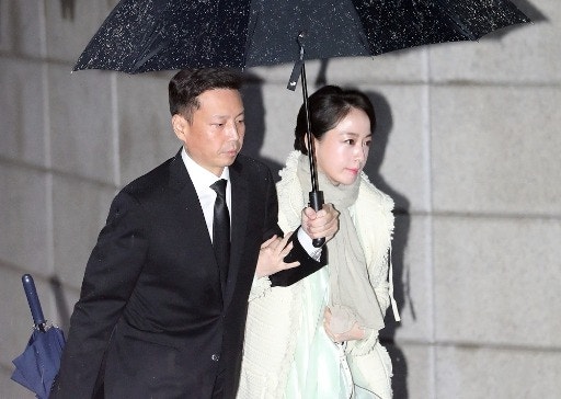 노현정 아나운서 부부.  사진=연합뉴스