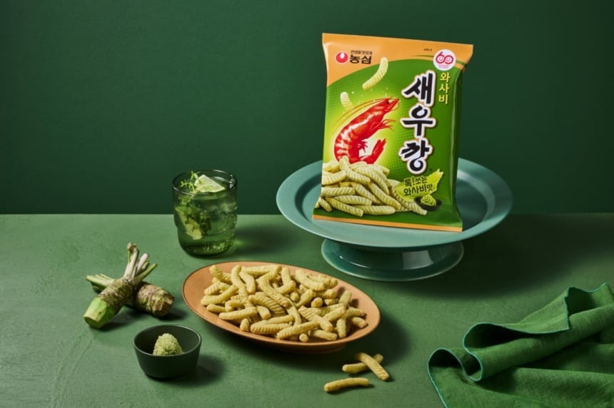 농심이 8월 출시 예정인 와사비새우깡.  사진=농심