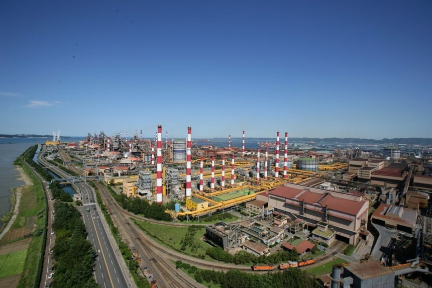 포스코의 포항제철소 전경.사진=포스코