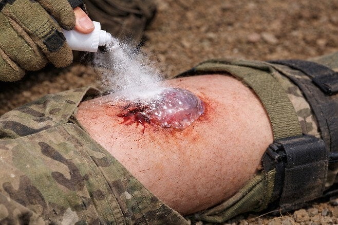 KAIST 연구진이 개발한 차세대 지혈제의 가상 이미지.KAIST 제공