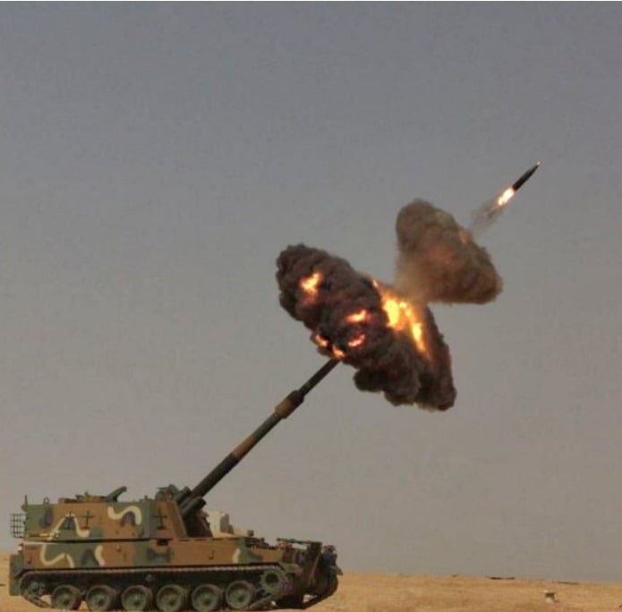 K9 자주포 등에 들어가는 풍산의 155㎜ 포탄. 사진=한국경제신문