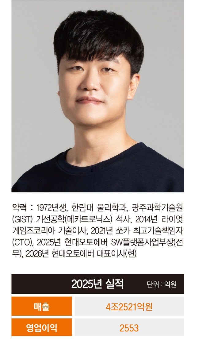 [2026 100대 CEO] 류석문 현대오토에버 대표, 로보틱스 기업으...