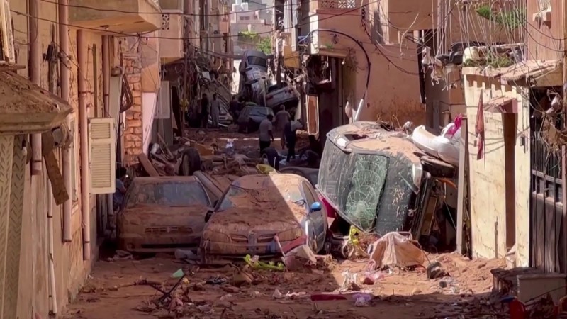 <b>리비아</b> 홍수 사망 11,300명..."기상경보만 작동했어도"