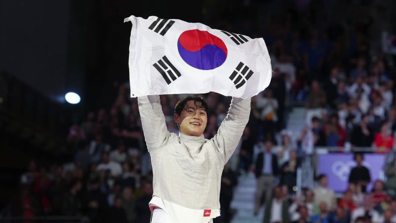 <b>펜싱</b> <b>오상욱</b> '그랜드 슬램'...한국 첫 <b>금메달</b>