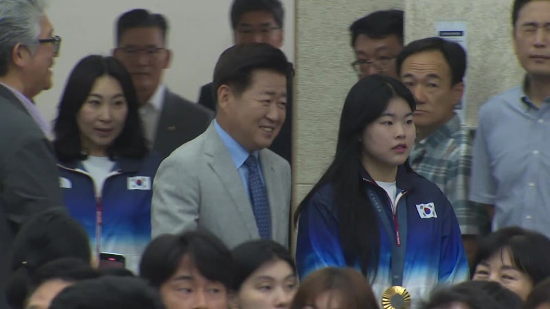 제주에서 <b>올림픽</b> 사격 금메달 오예진 선수 <b>환영식</b> 열려