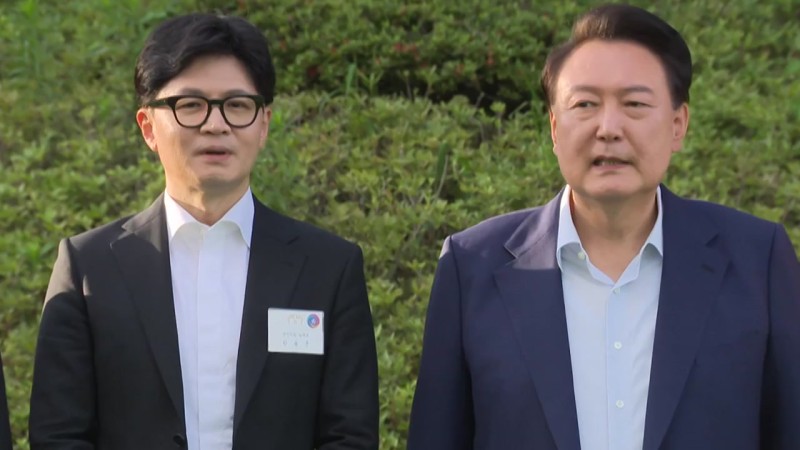 [정치ON] 윤 <b>대통령</b>-한동훈 재보선 후 독대?...한 "안 정해져"